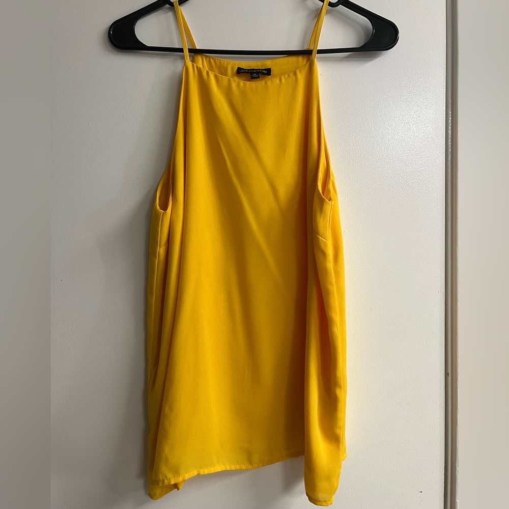 Yellow Sleeveless blouse